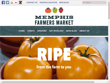 Tablet Screenshot of memphisfarmersmarket.org